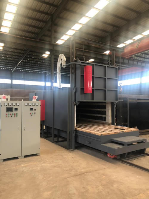 400KW臺(tái)車爐就緒，準(zhǔn)備發(fā)貨